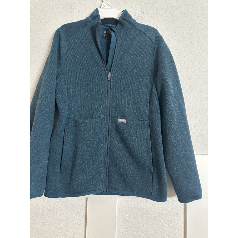 Figs On Shift Knit Sweater Jacket Women's Size XS Team Zip Medical Tech